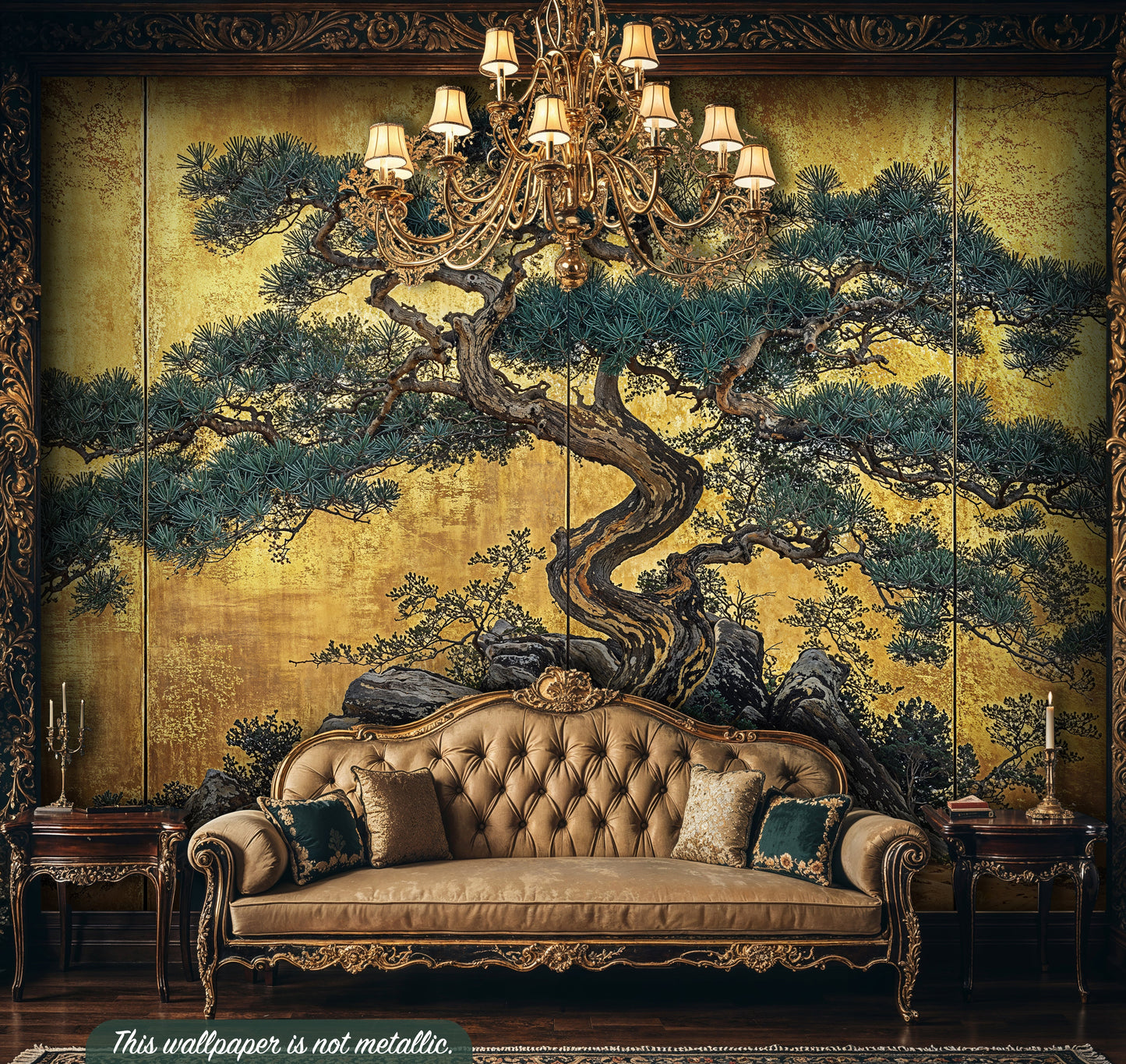 Dark Floral Butterfly Wallpaper – Moody Vintage Garden Design for Study Rooms - WMH423