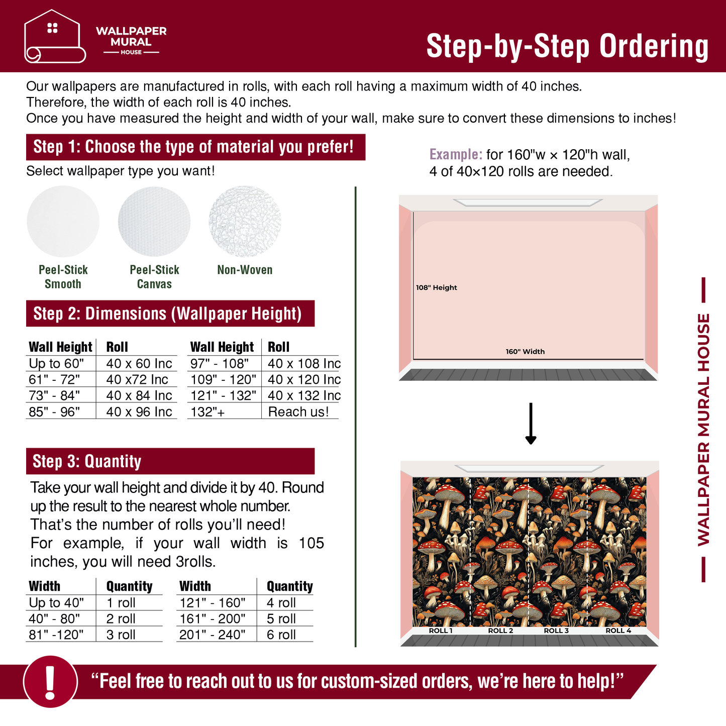 Botanical Fern Pattern Wallpaper – Soft Green Nature-Inspired Wall Covering - WMH420